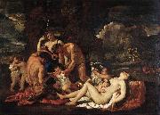 Nicolas Poussin Nurture of Bacchus oil painting reproduction